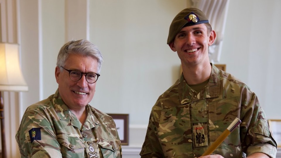 Cadet RSM Varns Receives Prestigious Household Division Award at ...