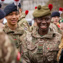 Cadets smiling