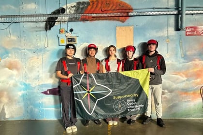 Middlesex & NW London ACF static line parachute - Middlesex & NW London take the leap