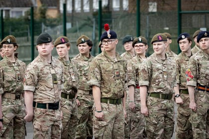 Cadets on parade