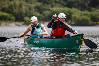 Two cadet in canoe