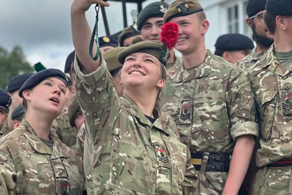 Cadets taking a selfie