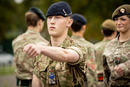 Cadet marching
