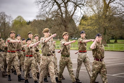 Cadets on Master Cadet Course Final Parade