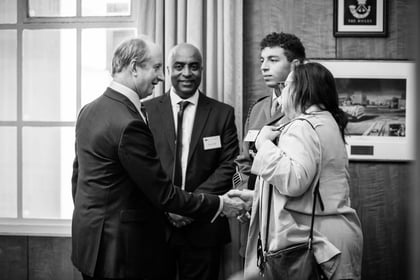 People greeting each other at ACCT UK Awards