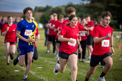 Cadets running at Rivalry Cup 2026