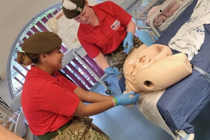 cadets undertaking RCN CNS training