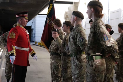 RSM speaking with cadets