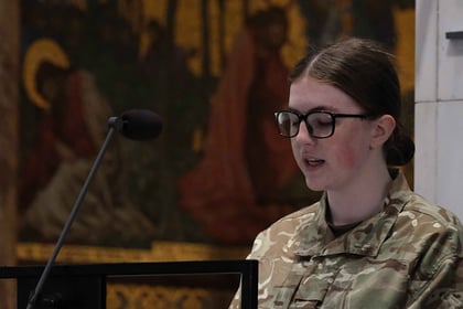 Speaking at service