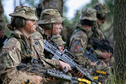 Cadets doing field craft
