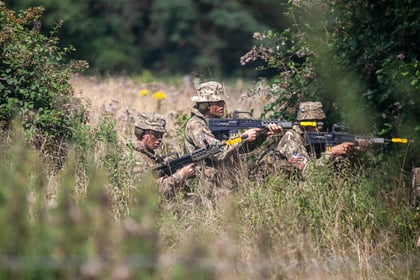 Cadets doing field craft