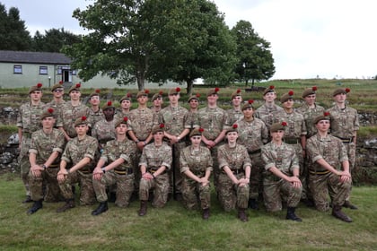 Group of senior cadets