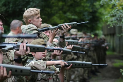 Cadets conducting NSPs on the GP rifle