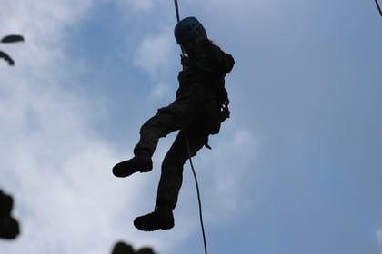 Cadet abseiling