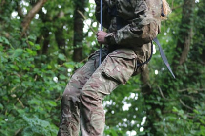 Cadet abseiling