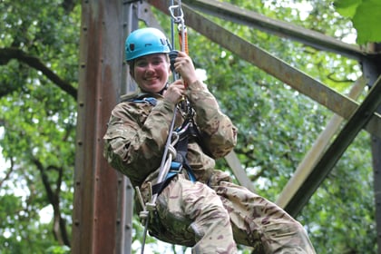 Cadet abseiling
