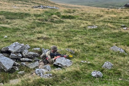 A cadet on sentry