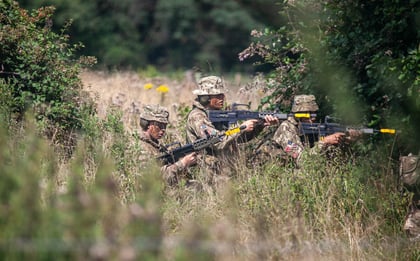 Cadets doing field craft