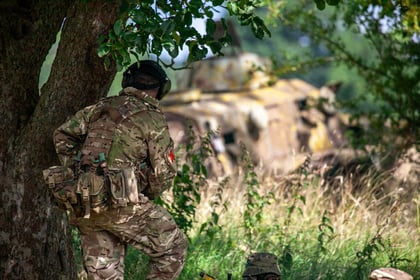 Cadets doing field craft