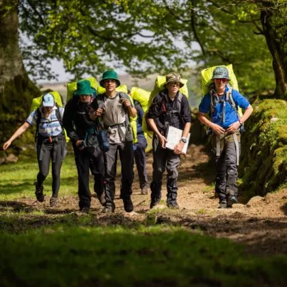 Cadets taking part in expedition