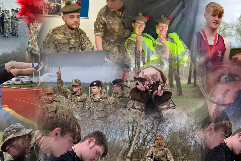 collage of BW Cadets