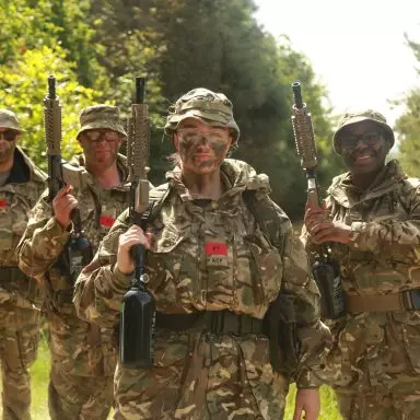CFAVs take part in paintballing, 2025